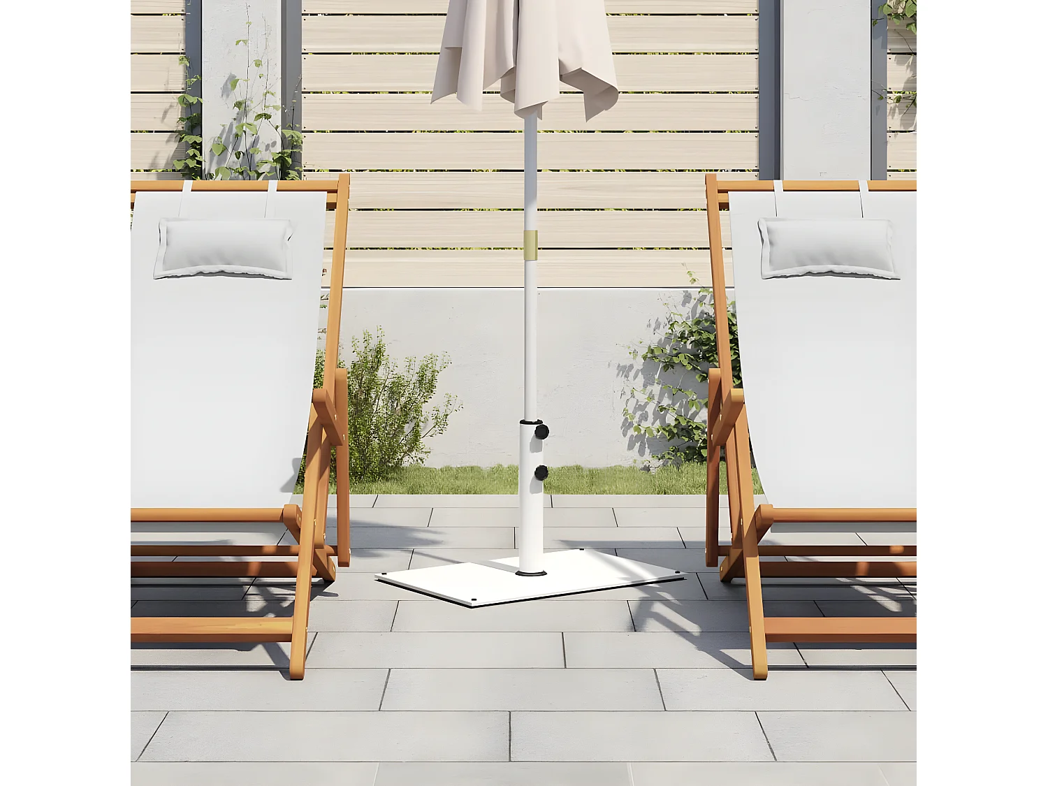 Tjalrin  Base per Ombrellone per Pali Ø32/38/48 mm 15 kg Rettangolare