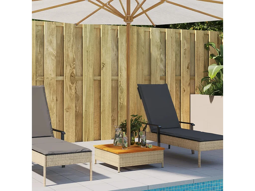 Corigliano-Rossano  Verkleidung für Sonnenscrmständer Beige 70x70x25 cm Akazie