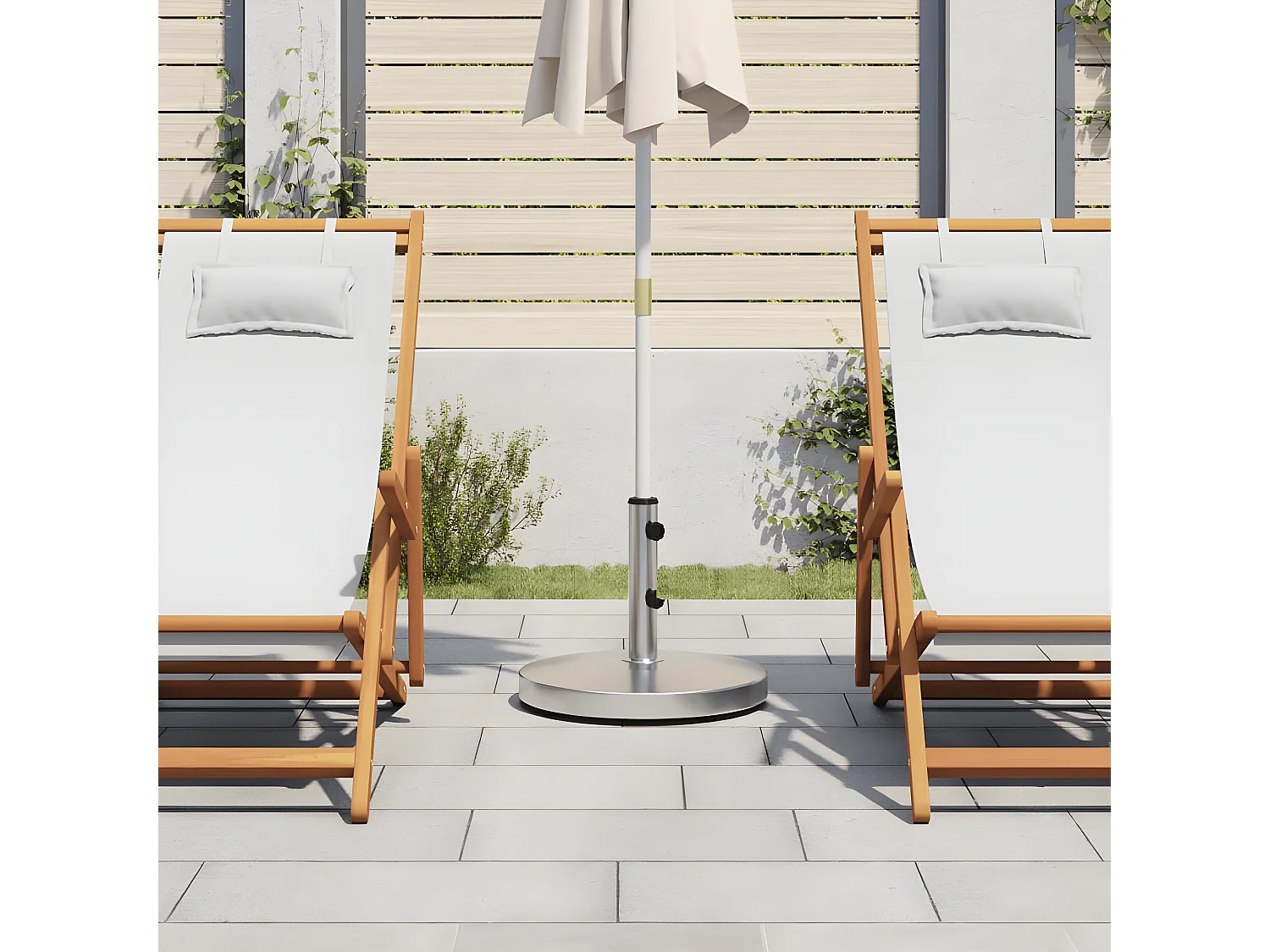 Jean-Baptiste-Philippe  Base de sombrilla redonda para palos de Ø32/38/48 mm 25 kg