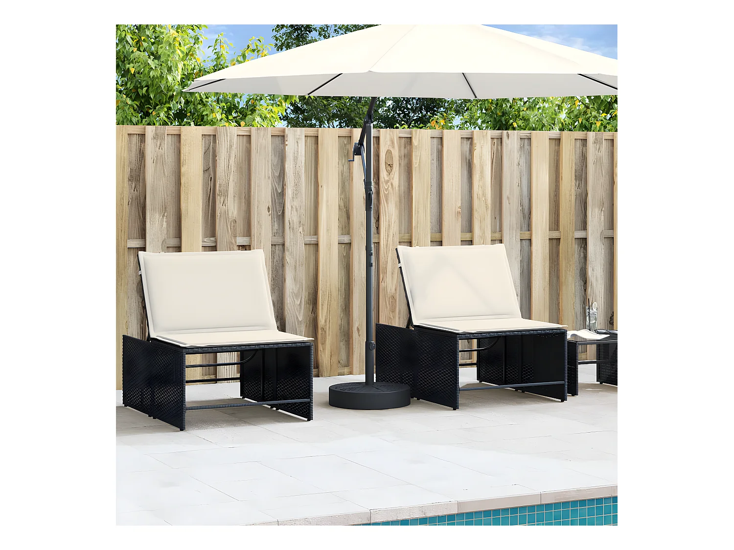 Pepijn  Base de sombrilla semicircular para palos de Ø38/ 48 mm 25 kg