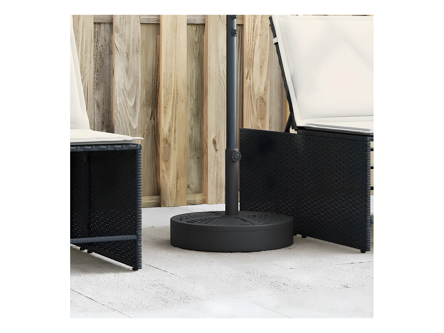 Pepijn  Base de sombrilla semicircular para palos de Ø38/ 48 mm 25 kg