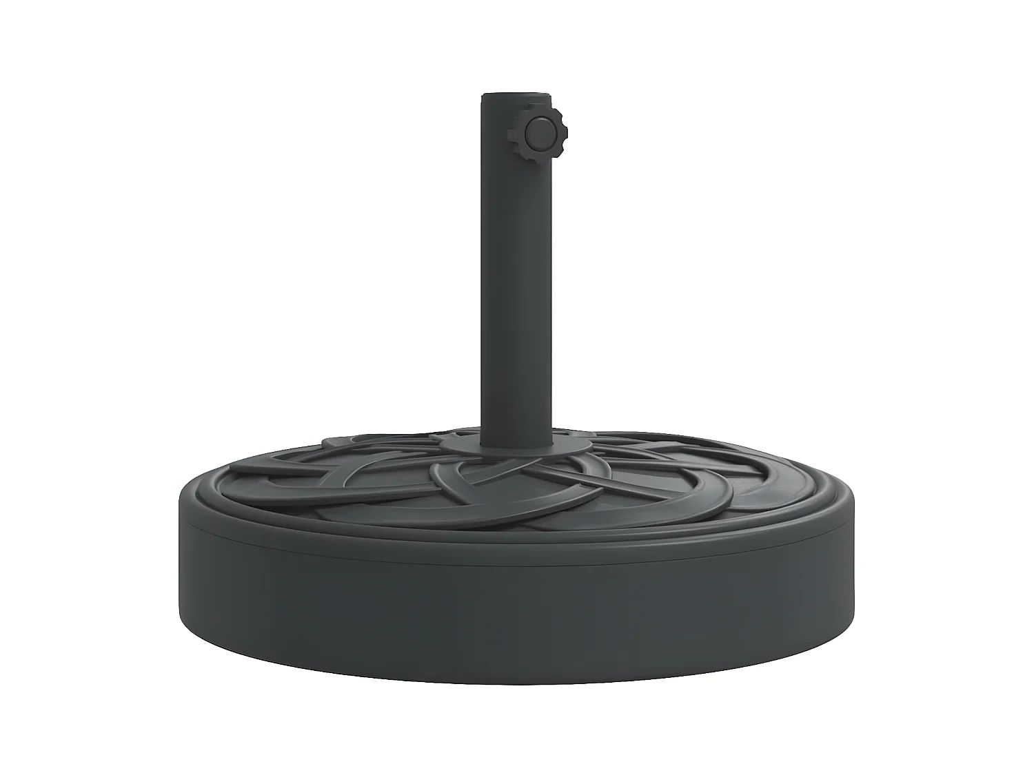 Wampum  Base de parasol pour mâts Ø38 / 48 mm 25 kg rond
