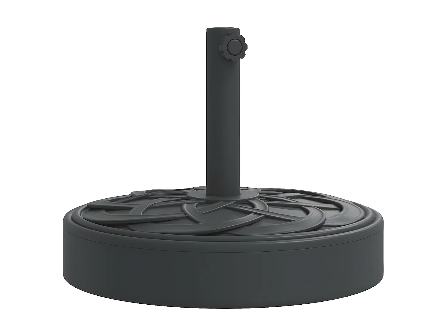 Wampum  Base de parasol pour mâts Ø38 / 48 mm 25 kg rond