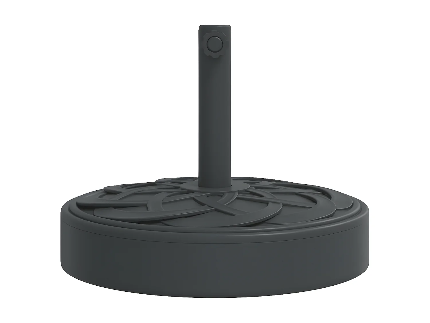 Wampum  Base de parasol pour mâts Ø38 / 48 mm 25 kg rond