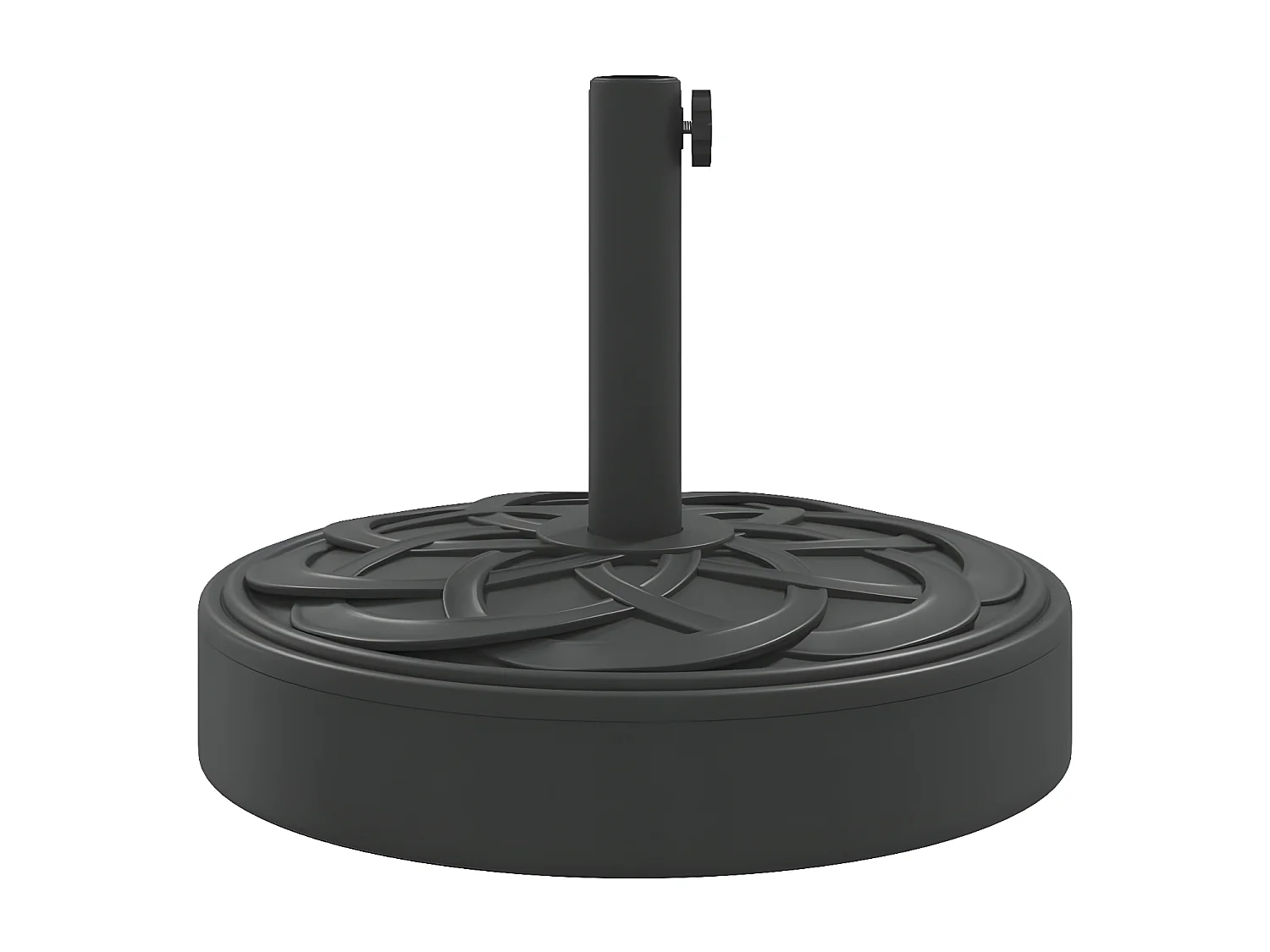 Wampum  Base de parasol pour mâts Ø38 / 48 mm 25 kg rond