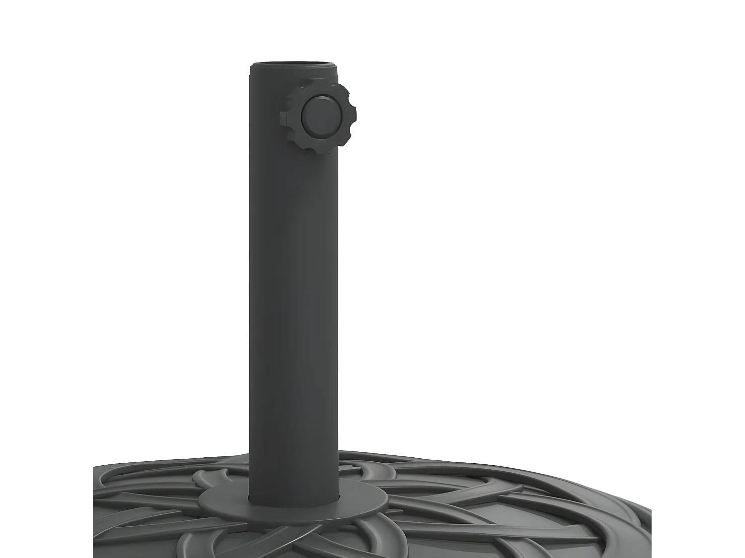 Wampum  Base de parasol pour mâts Ø38 / 48 mm 25 kg rond