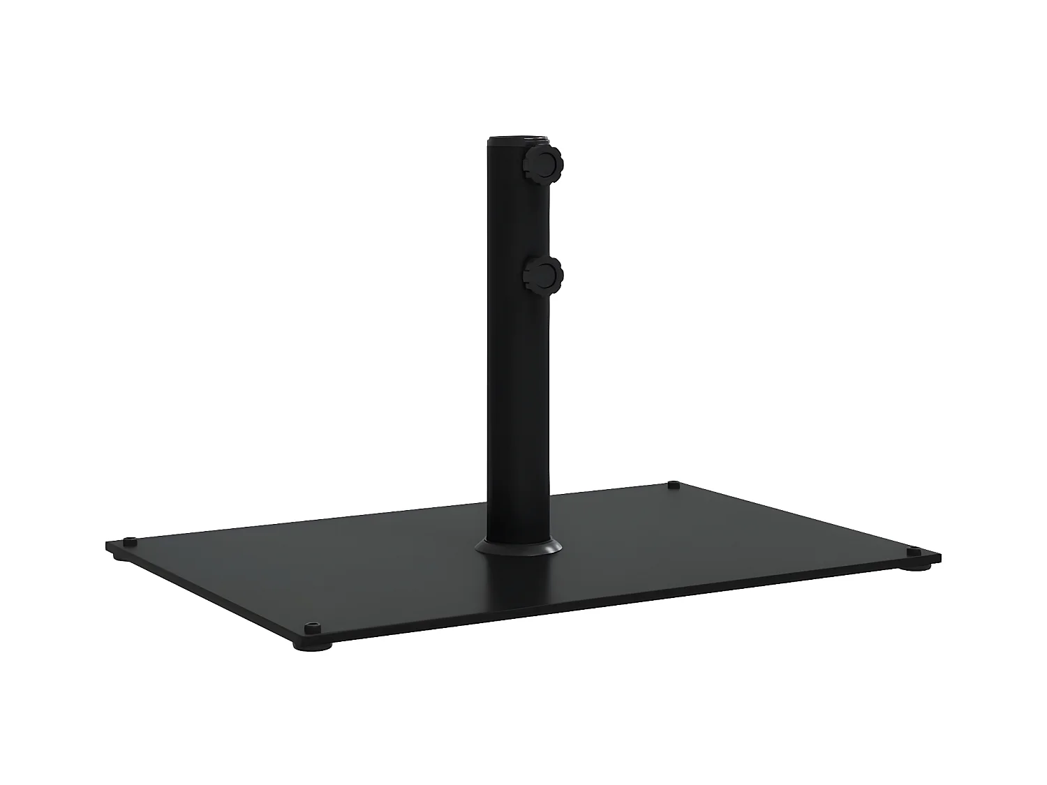 Tjalrin  Base de parasol pour mâts Ø32/38/48 mm 15 kg rectangulaire