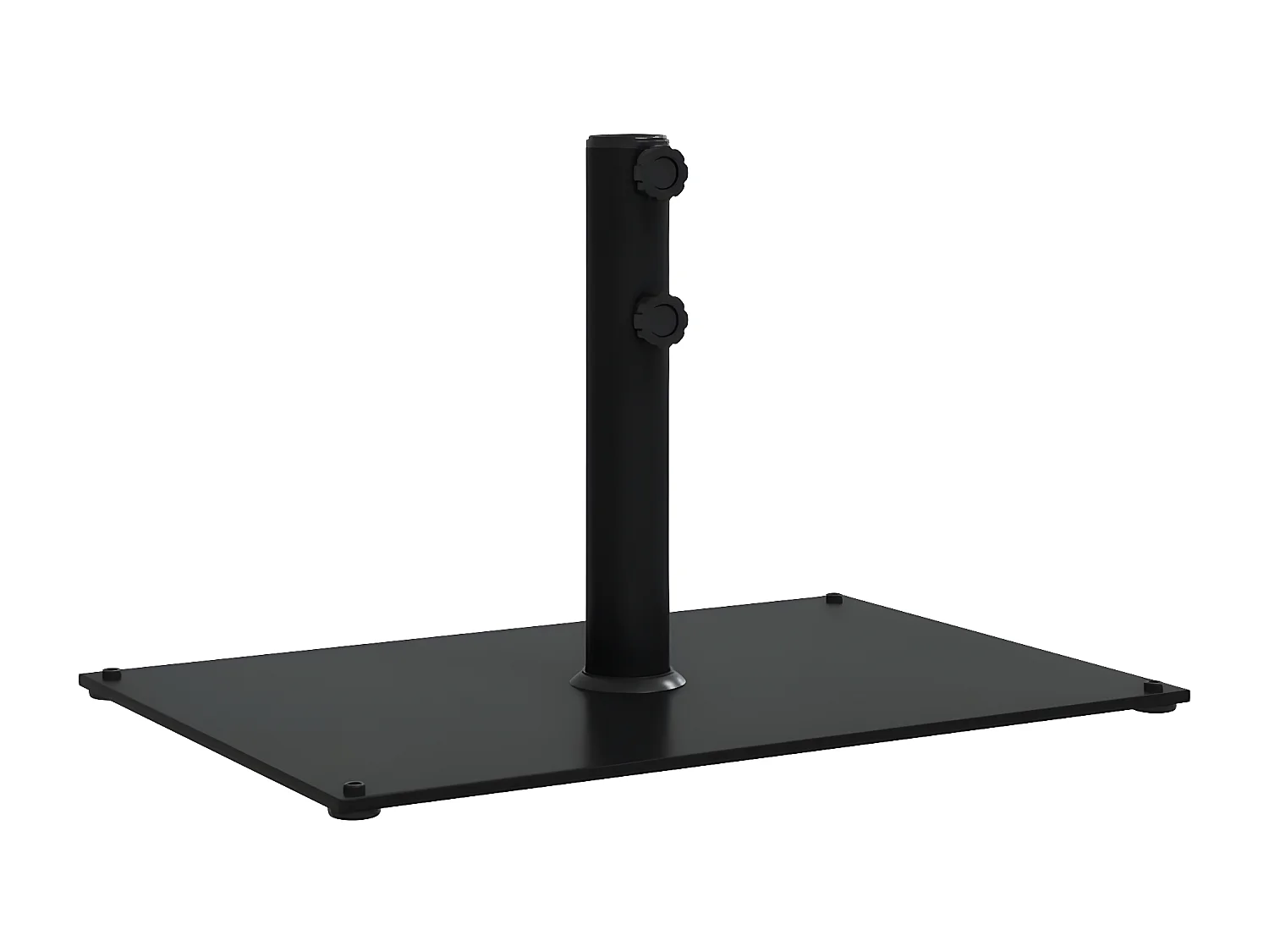 Tjalrin  Base de parasol pour mâts Ø32/38/48 mm 15 kg rectangulaire