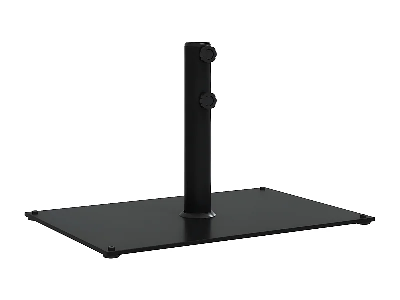 Tjalrin  Base de parasol pour mâts Ø32/38/48 mm 15 kg rectangulaire