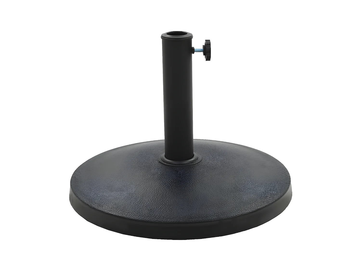 Hønefoss  Socle rond de parasol Polyrésine 10 kg Noir