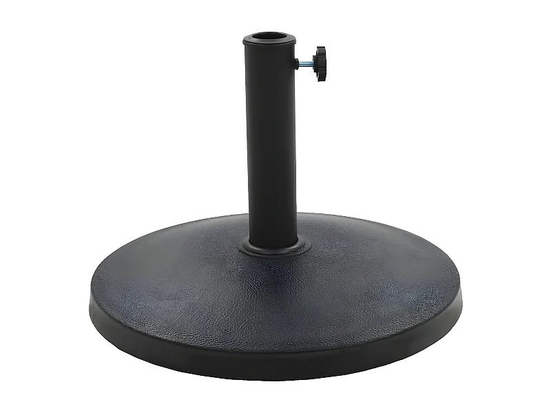 Hønefoss  Socle rond de parasol Polyrésine 10 kg Noir