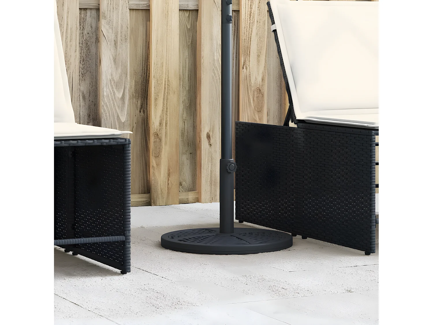 Pepijn  Base de parasol pour mâts Ø38 / 48 mm 12 kg rond