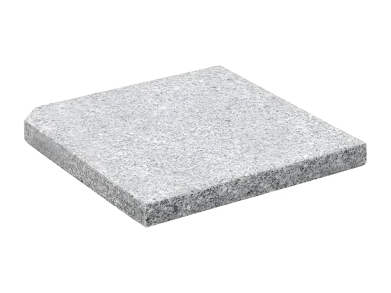 Bjørn  Plaque de poids carrée pour parasol Granit 25 kg Gris