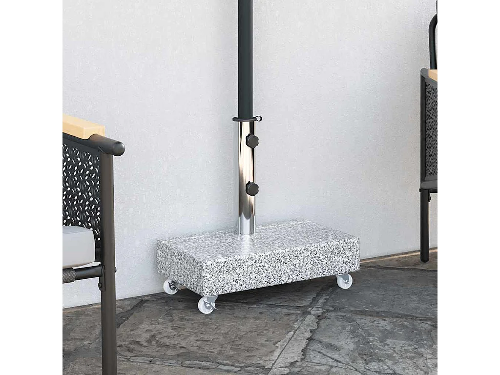 Brage  Socle de parasol Gris clair 45x25x8,3 cm Granite