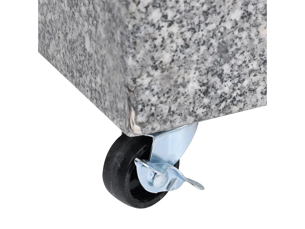 Brage  Socle de parasol Gris clair 45x25x8,3 cm Granite