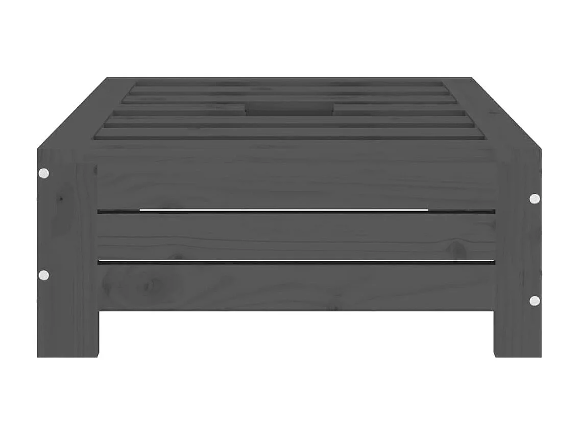 Torvin  Couvercle de base de parasol gris bois massif de pin