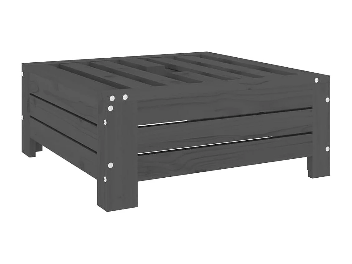 Torvin  Couvercle de base de parasol gris bois massif de pin