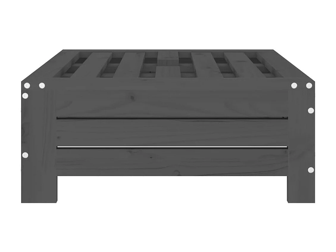 Torvin  Couvercle de base de parasol gris bois massif de pin