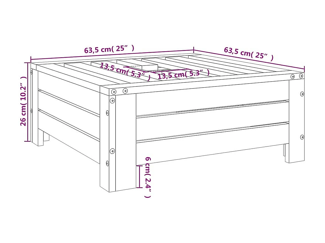 Torvin  Couvercle de base de parasol gris bois massif de pin