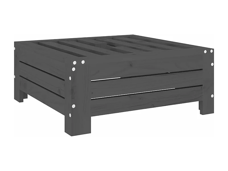 Torvin  Couvercle de base de parasol gris bois massif de pin