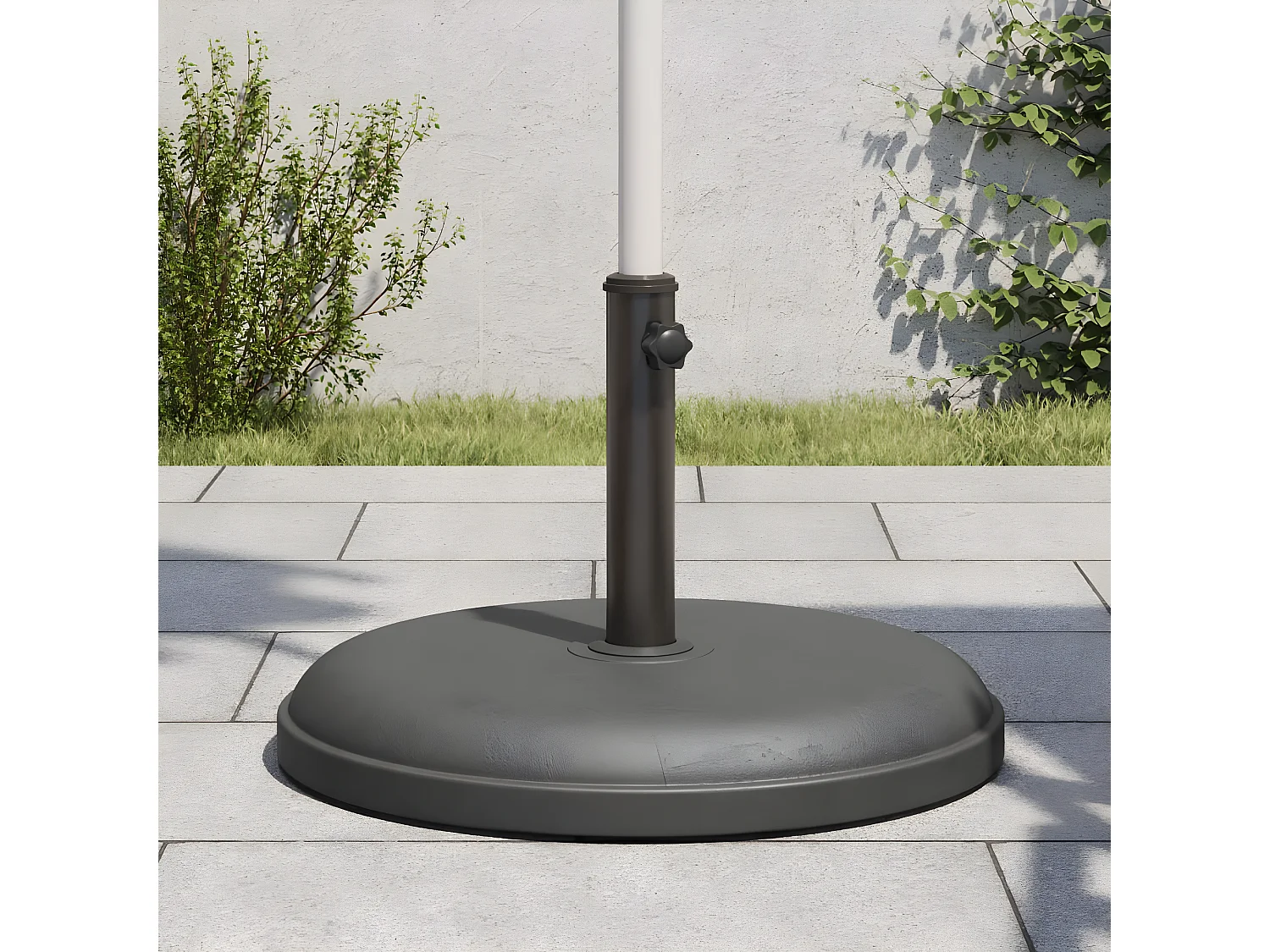 Tjorve  Base de parasol pour mâts Ø32/35/38 mm 25 kg rond