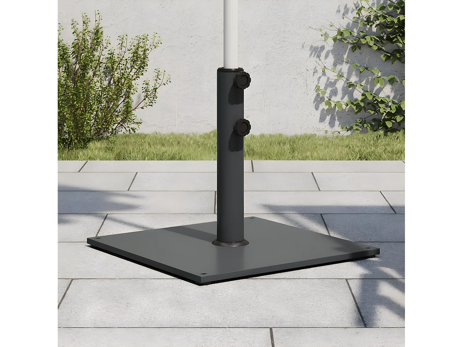 Karvia  Parasolvoet voor stokken van Ø32/38/48 mm 17 kg vierkant