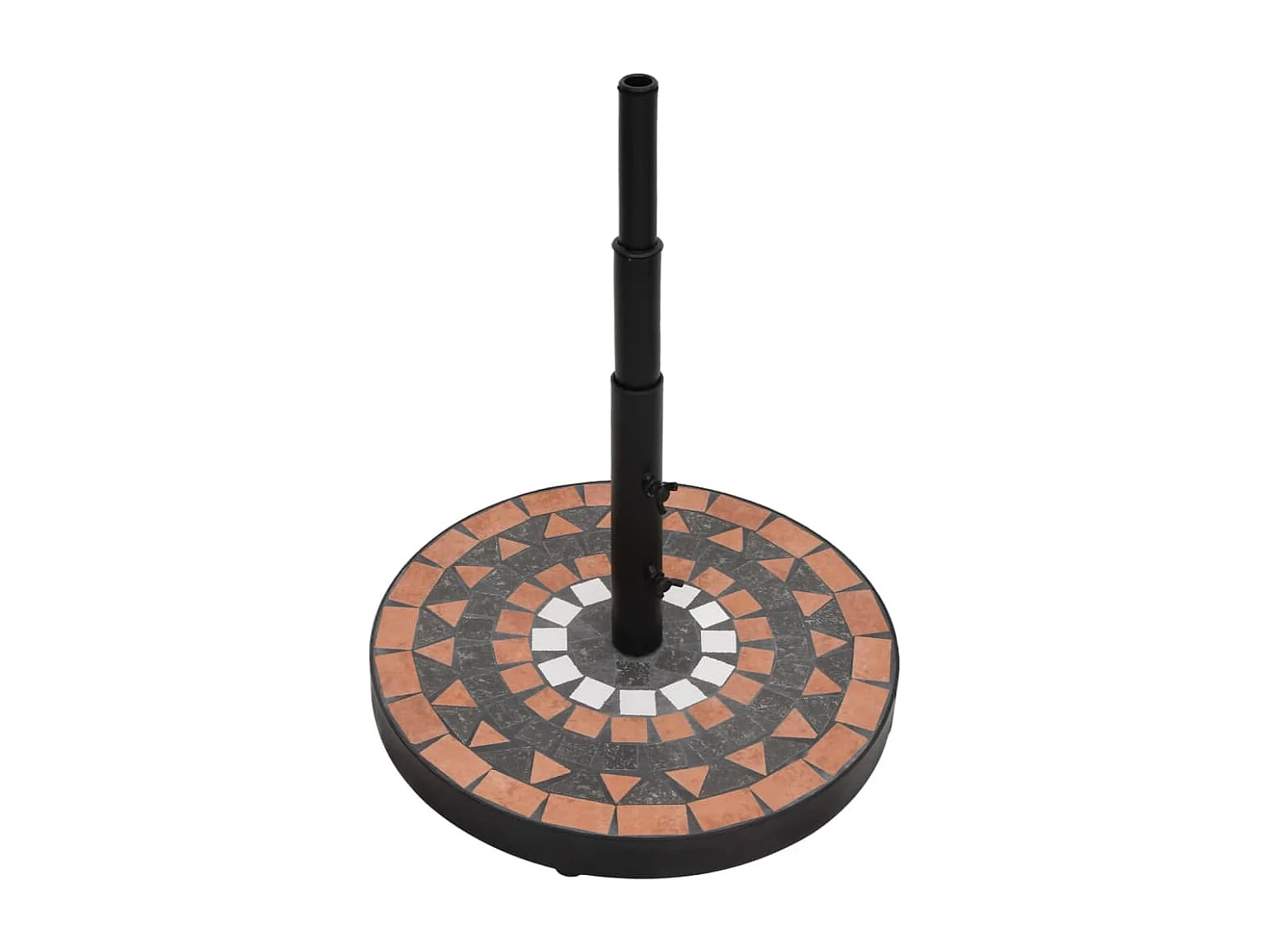 Zoey  Parasolvoet rond 12 kg terracotta wit