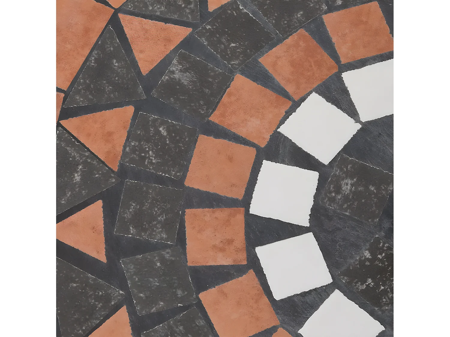 Zoey  Parasolvoet rond 12 kg terracotta wit