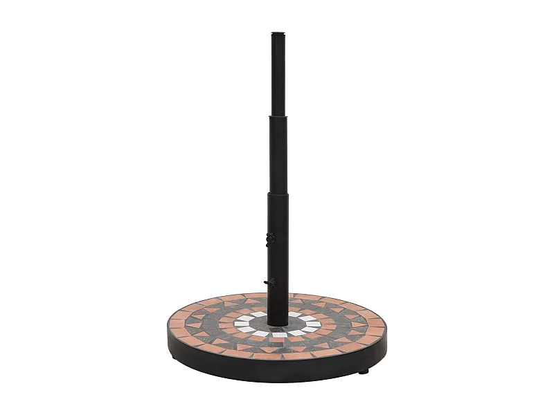 Zoey  Parasolvoet rond 12 kg terracotta wit