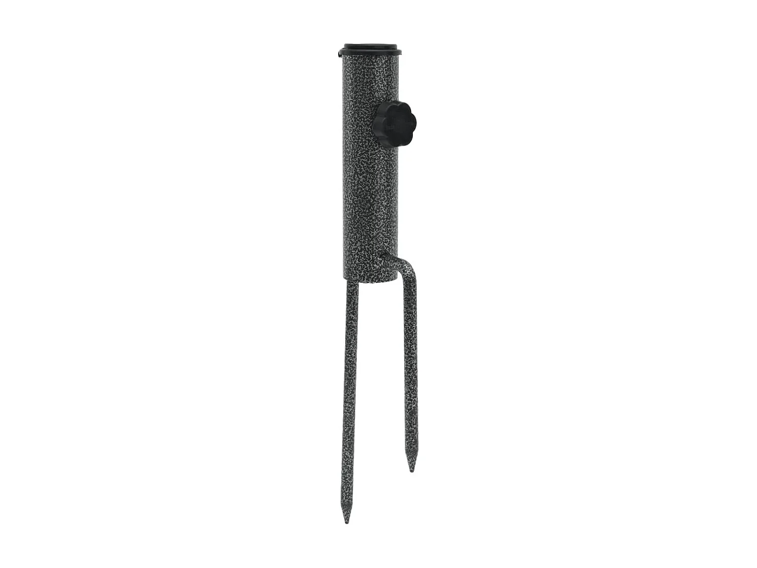 Garden Furniture -  Supporti Ombrellone con Picchetti 2pz 9x35cm Acciaio Zincato