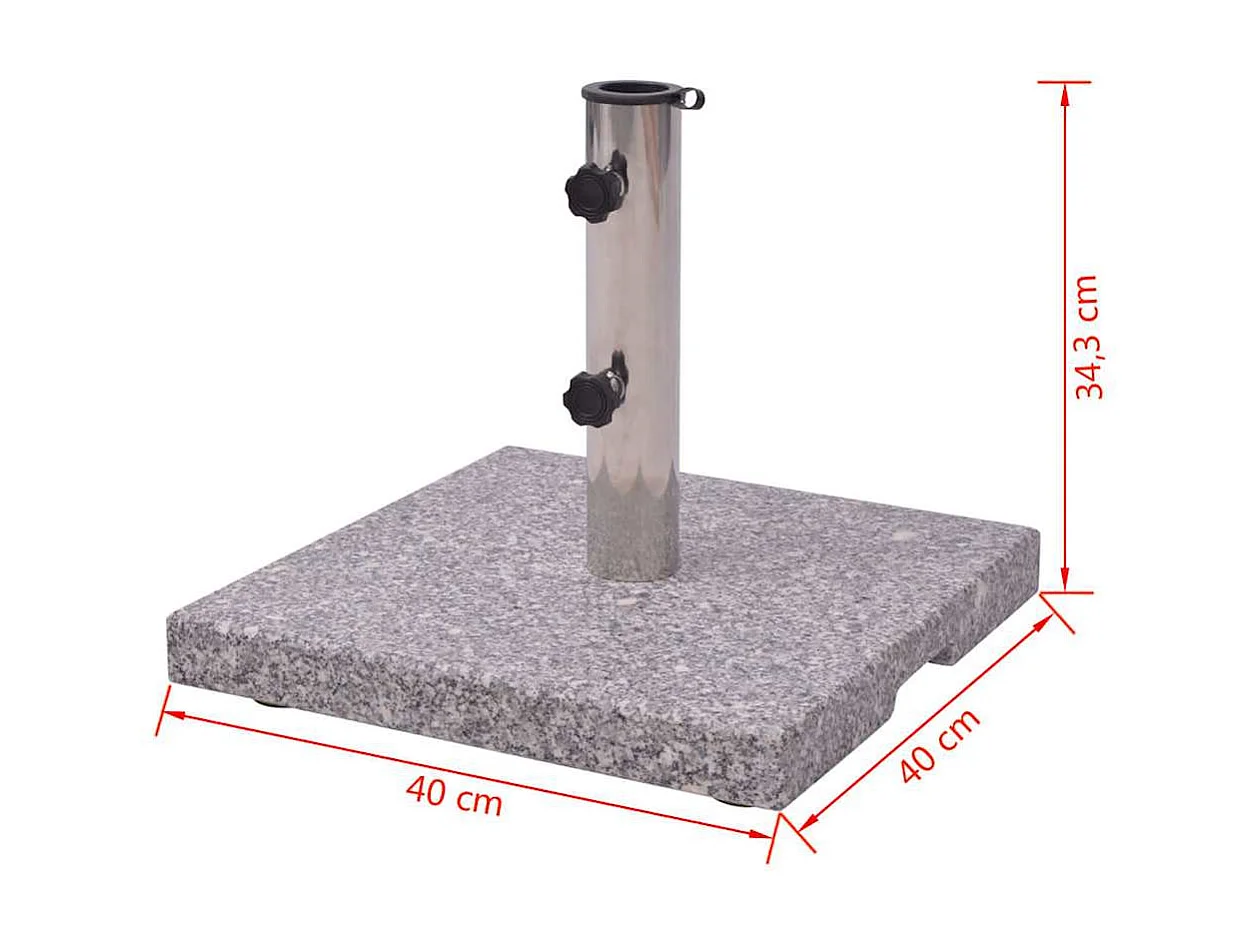 Jessica  Socle de parasol en granite 20 kg