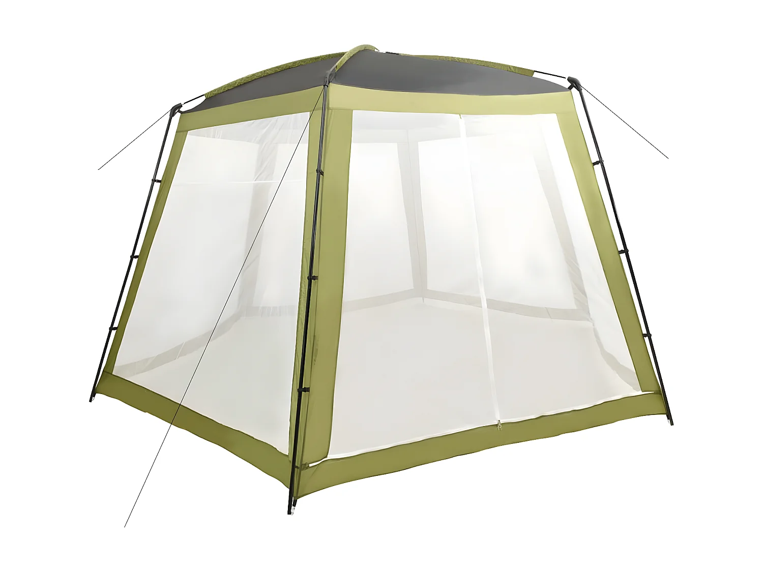 Prolenta Premium -  Carpa para piscina de tela verde 500x433x250 cm