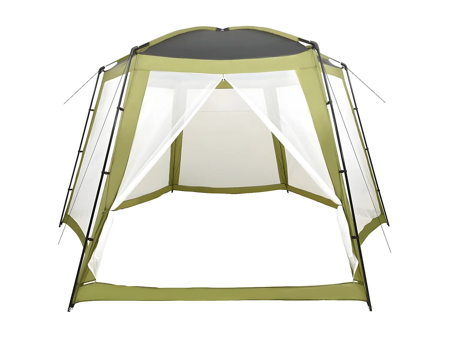 Prolenta Premium -  Carpa para piscina de tela verde 500x433x250 cm