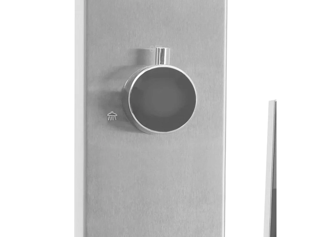 Jacques-Théodore  Douche d'extérieur avec receveur de douche WPC Acier inoxydable