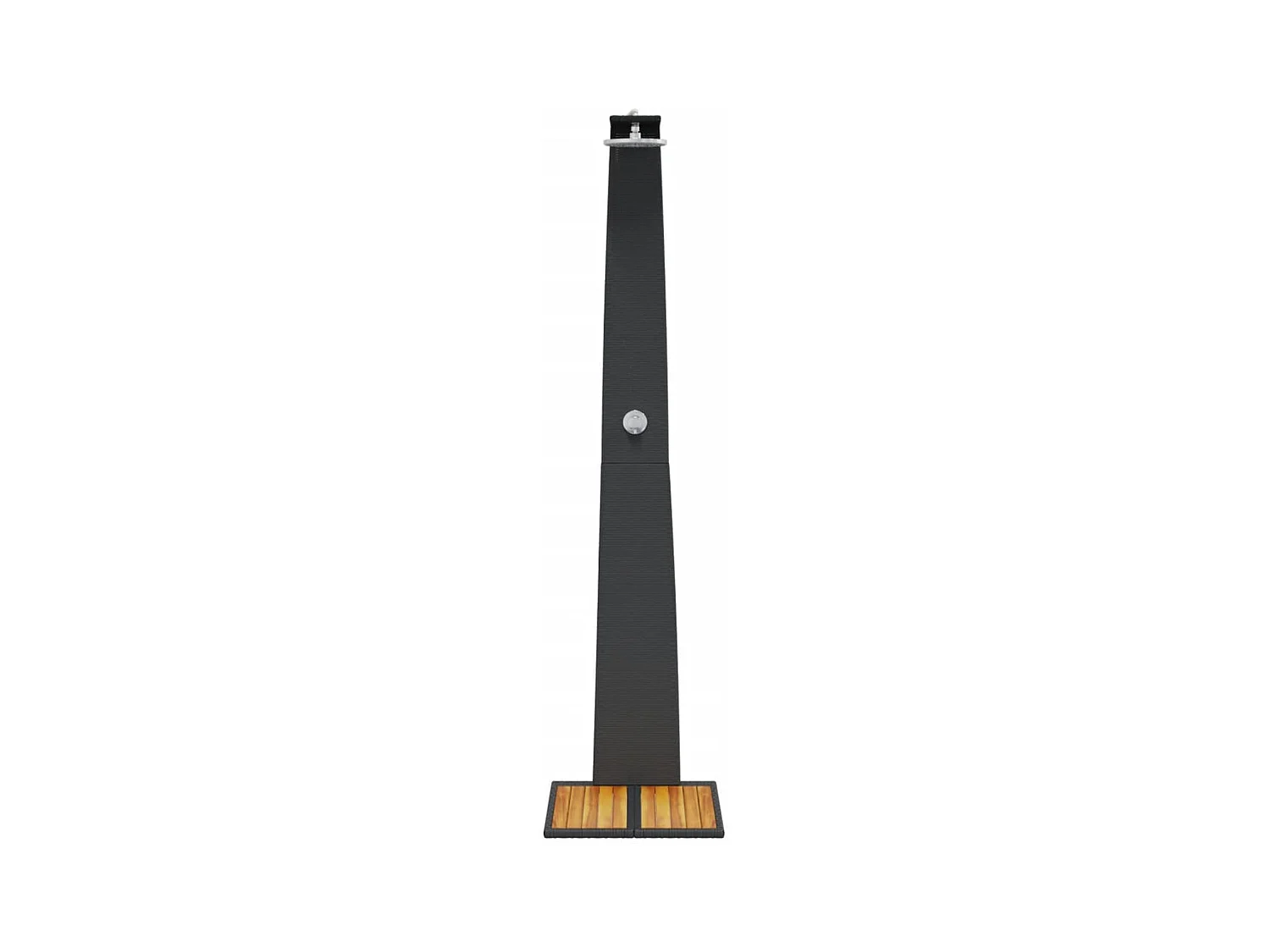 Blue Jay  Douche d'extérieur noir 55x60x224 cm résine tressée bois acacia