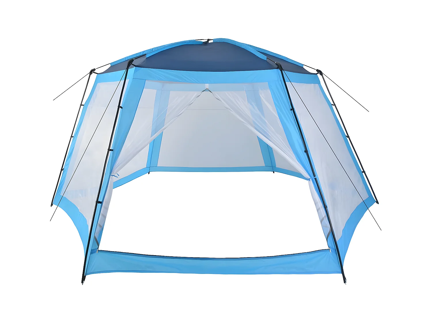 Prolenta Premium -  Tente de piscine Tissu 590x520x250 cm Bleu