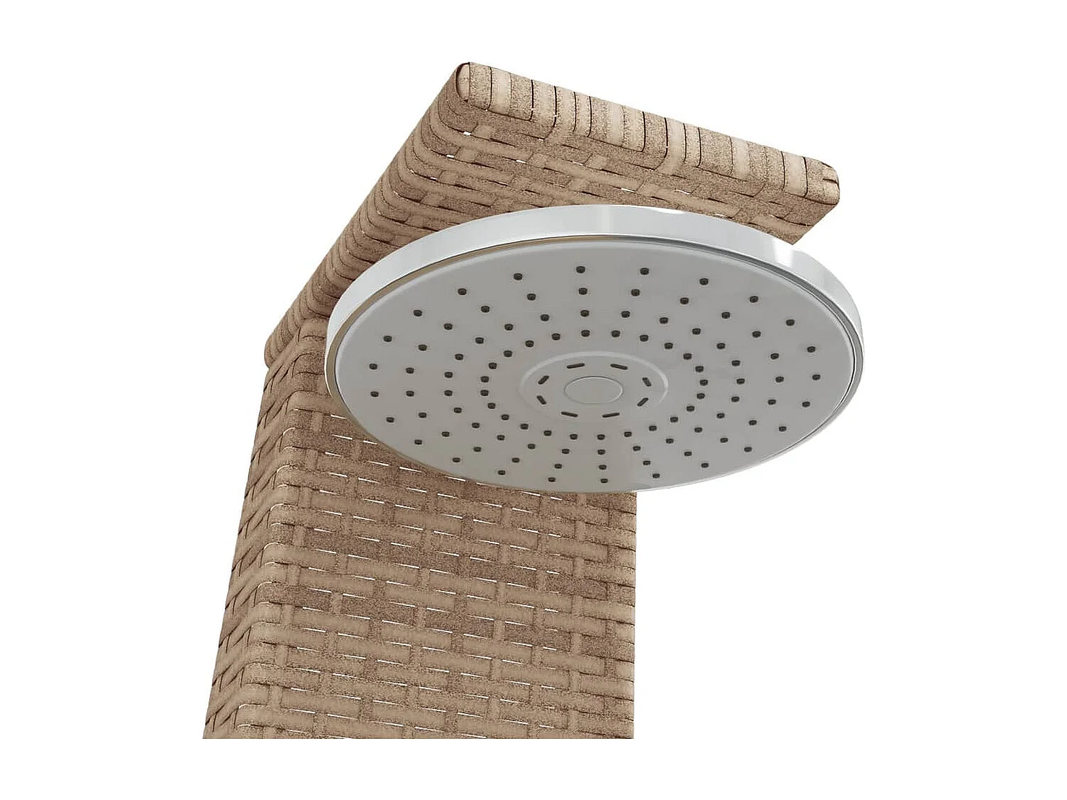 Blue Jay  Douche d'extérieur beige 55x60x224cm résine tressée bois acacia