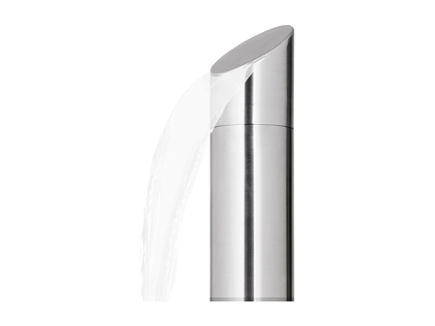 Parlin  Douche de jardin avec base marron 225 cm Acier inoxydable