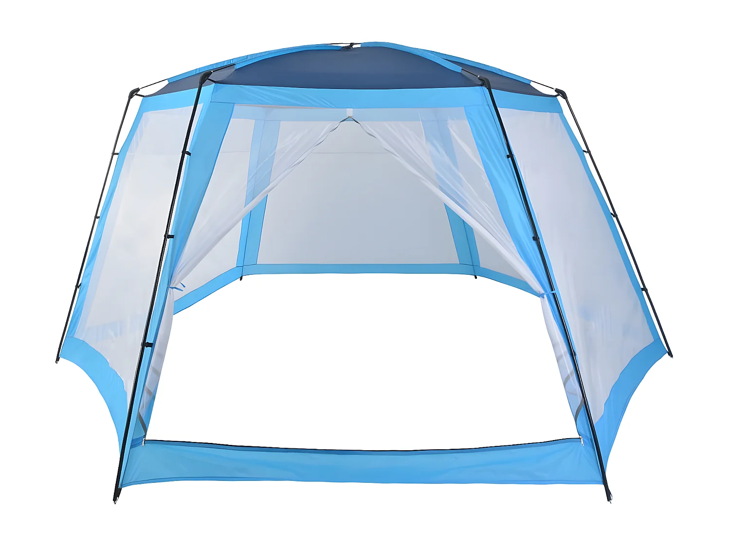 Prolenta Premium -  Tente de piscine Tissu 660x580x250 cm Bleu