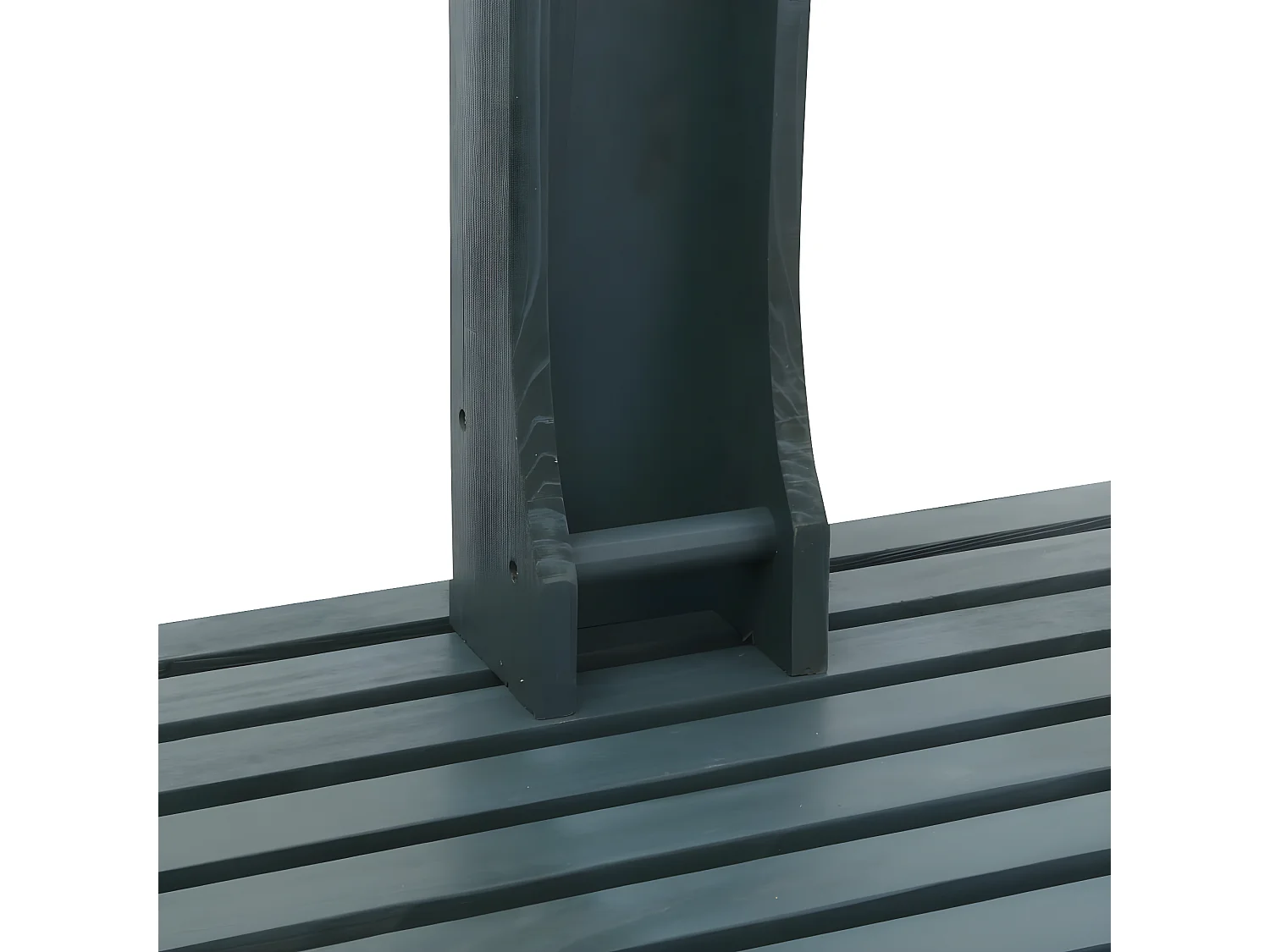 Undar  Douche de jardin Anthracite Bois