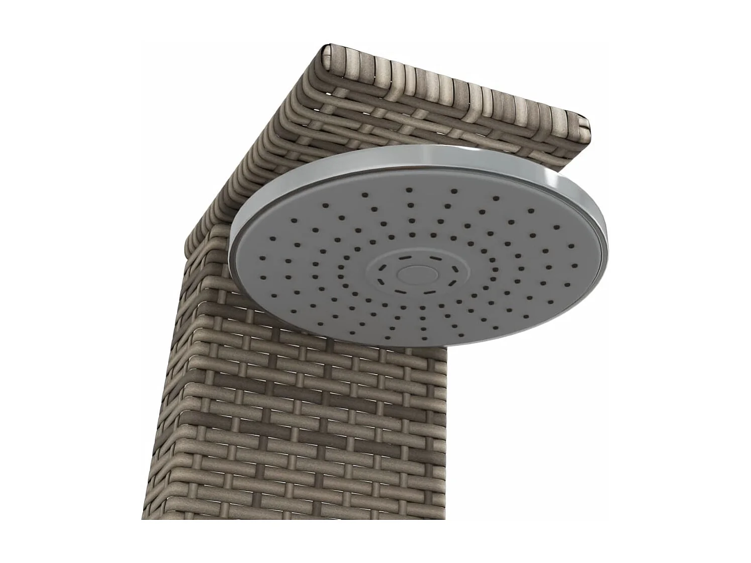 Blue Jay  Ducha de exterior ratán PE y madera acacia gris 55x60x224 cm