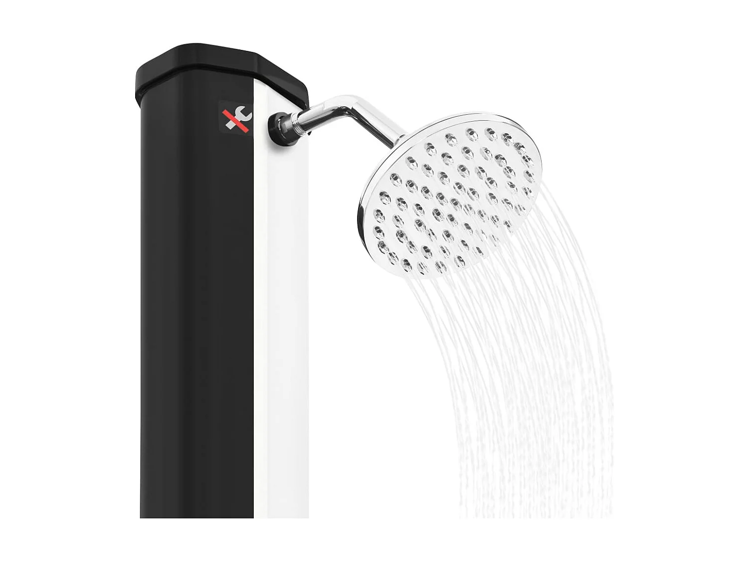 Sophie-Emmanuelle  Douche solaire d'extérieur avec pomme de douche et robinet 35 L