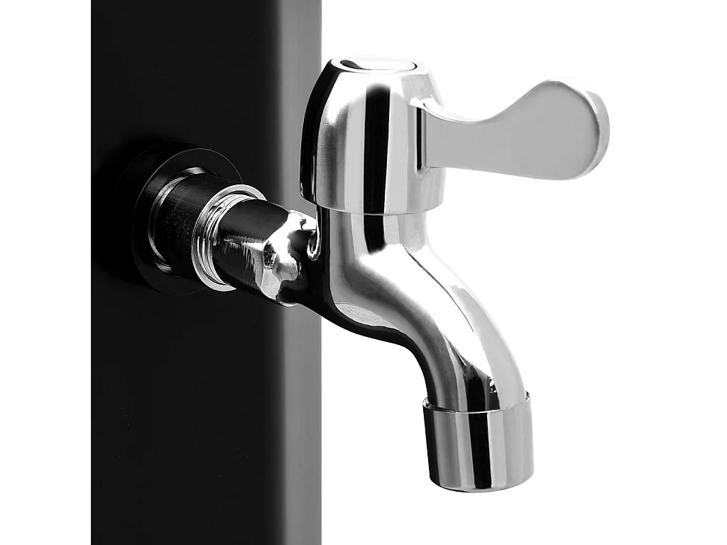 Sophie-Emmanuelle  Douche solaire d'extérieur avec pomme de douche et robinet 35 L