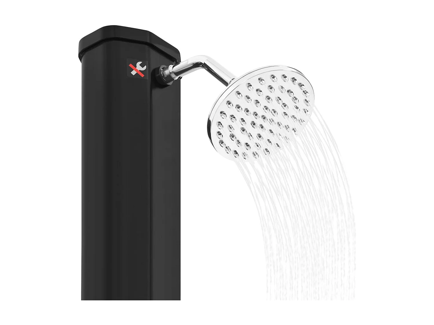 Sophie-Emmanuelle  Douche solaire d'extérieur avec pomme de douche et robinet 35 L