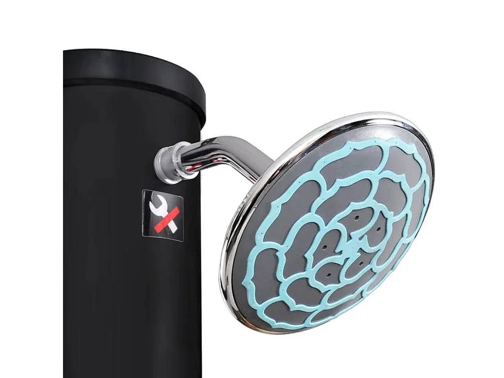 Claire-Viviane-Marie  Ducha solar de jardín con alcachofa y grifo 40 L