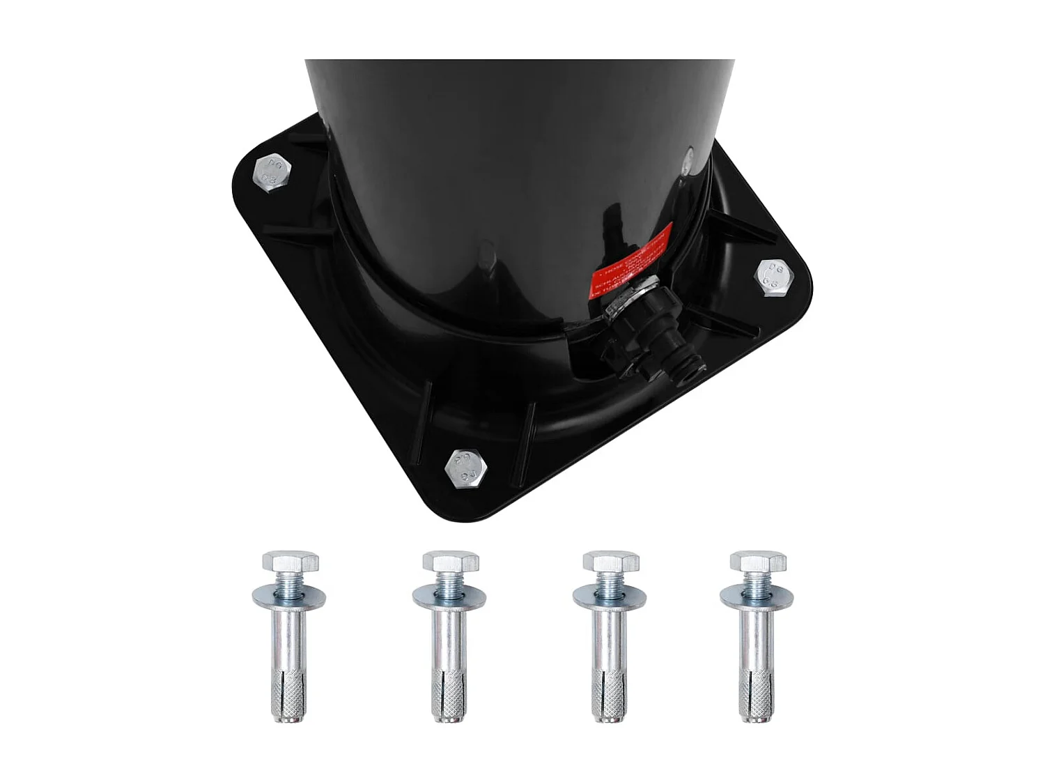 Claire-Viviane-Marie  Ducha solar de jardín con alcachofa y grifo 40 L