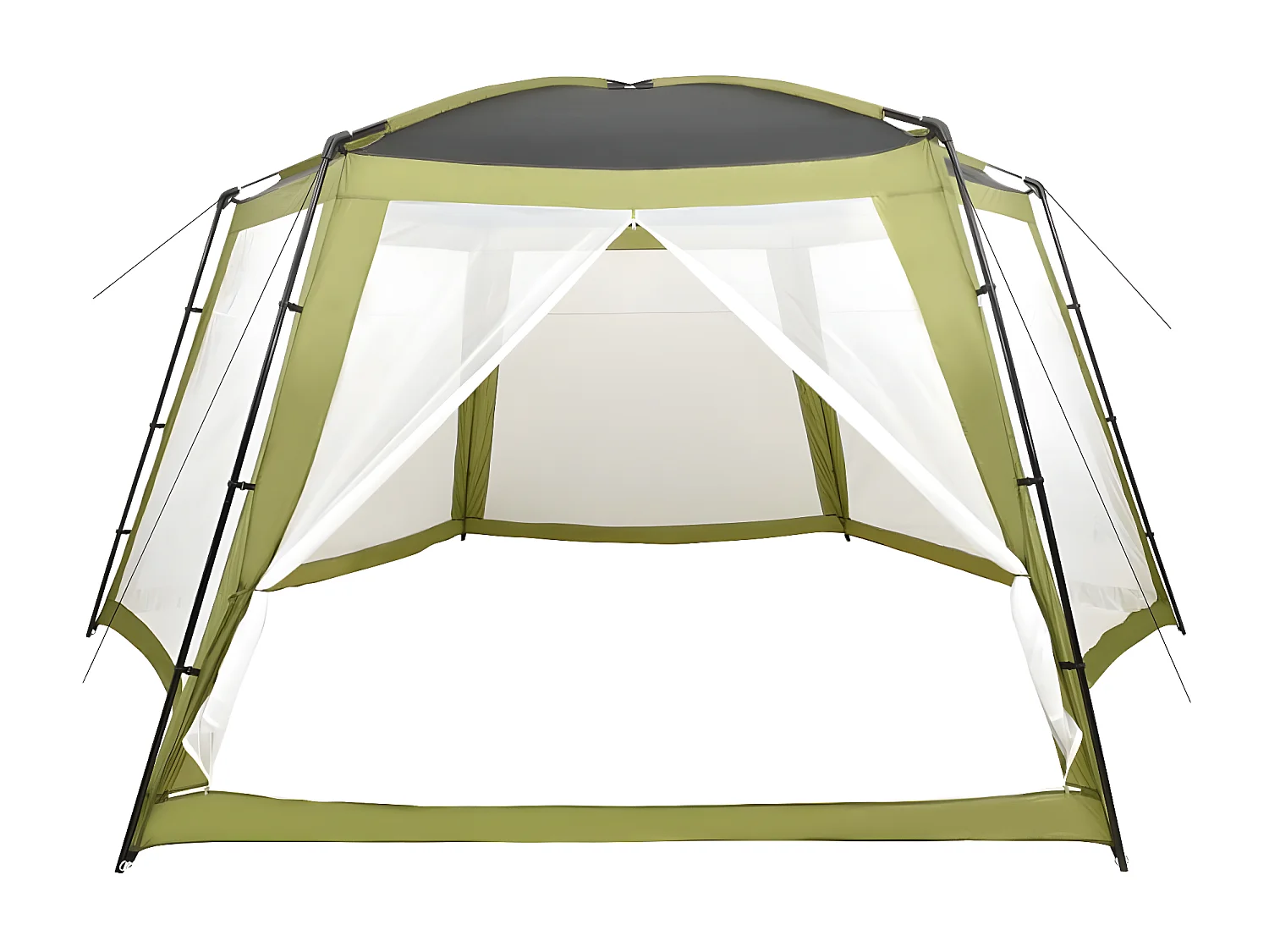 Prolenta Premium -  Tente de piscine Tissu 660x580x250 cm Vert