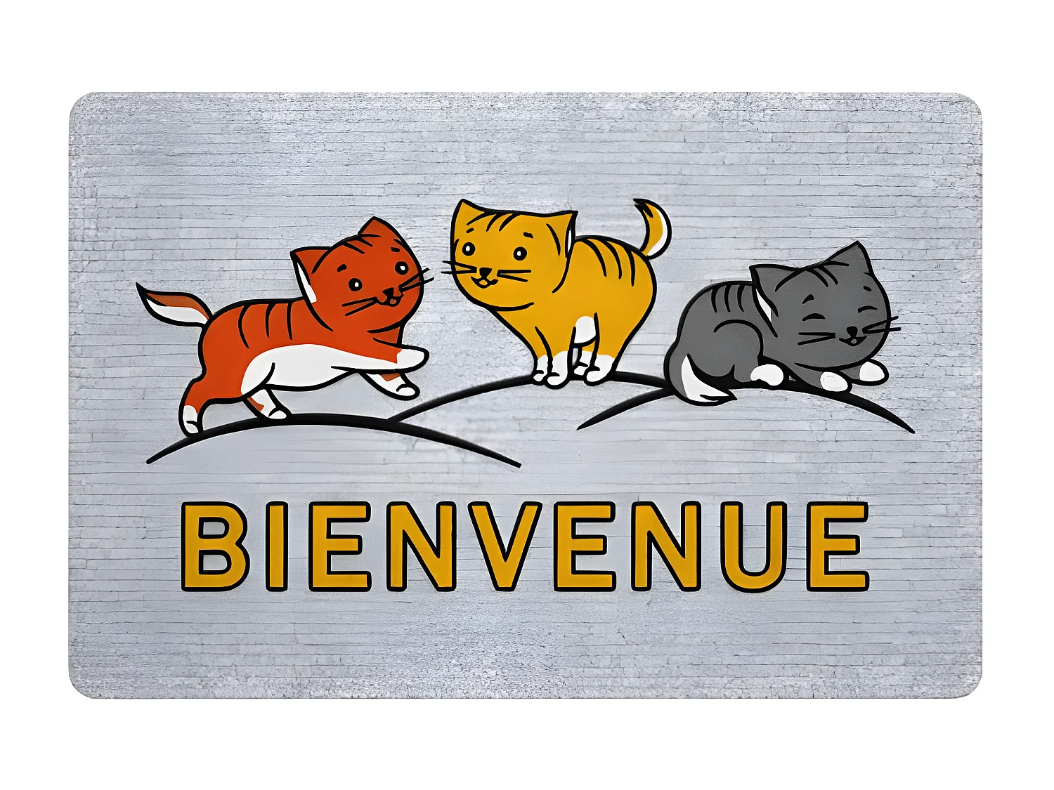 Willkommensmatte für Katzen Greyflock 40x60cm - IDMAT