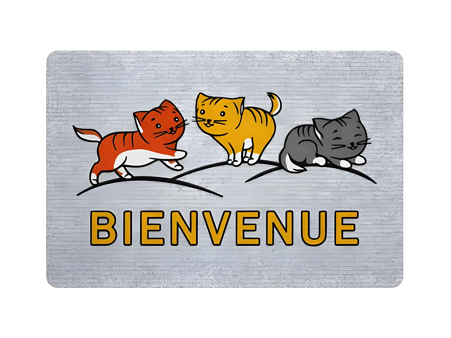 Tapis de Bienvenue pour Chats Greyflock 40x60cm - IDMAT