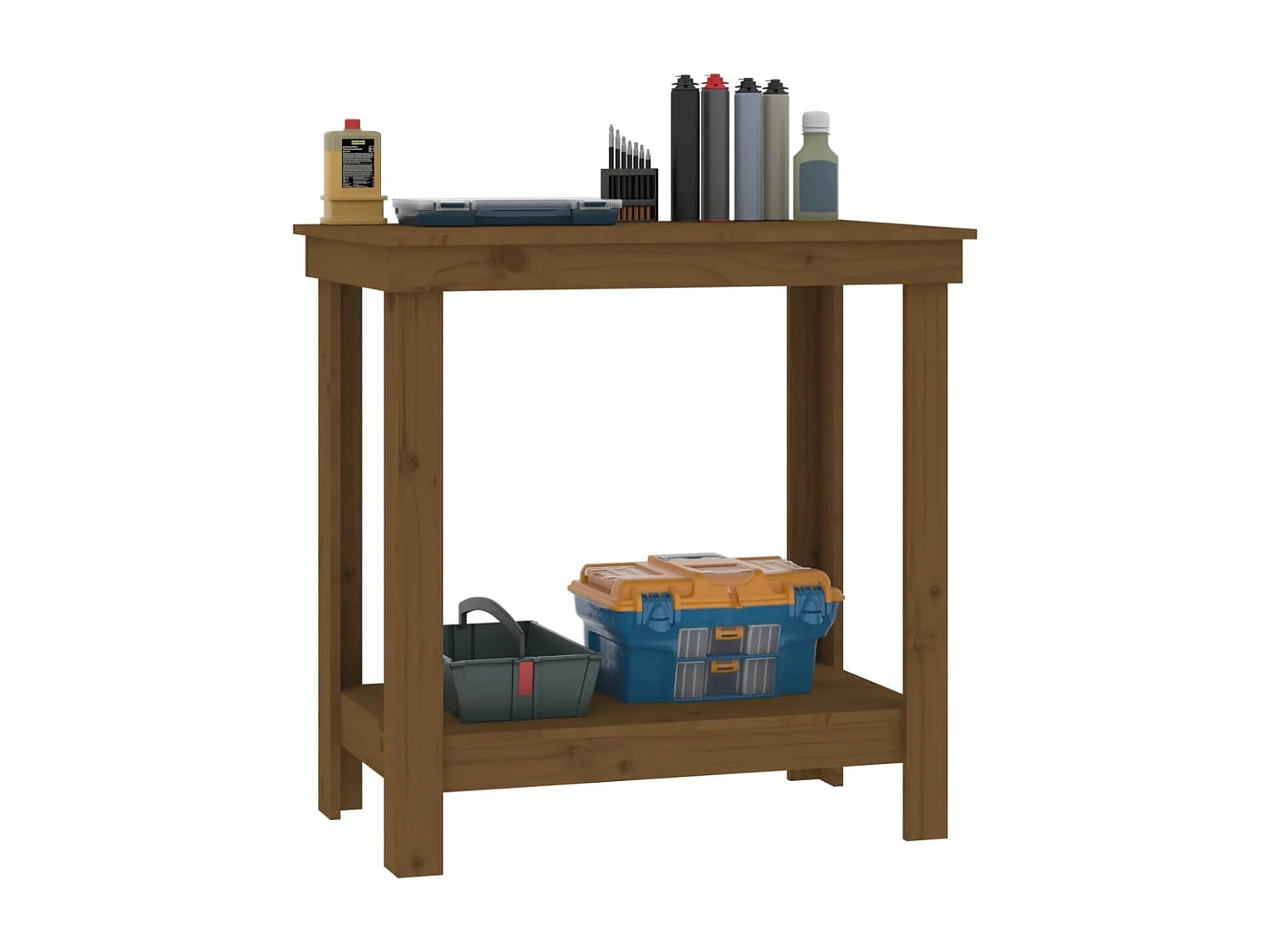 Prolenta Premium -  Banco da Lavoro Ambra 80x50x80 cm in Legno Massello di Pino